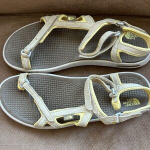 The North Face Sandals in Gray and Yellow